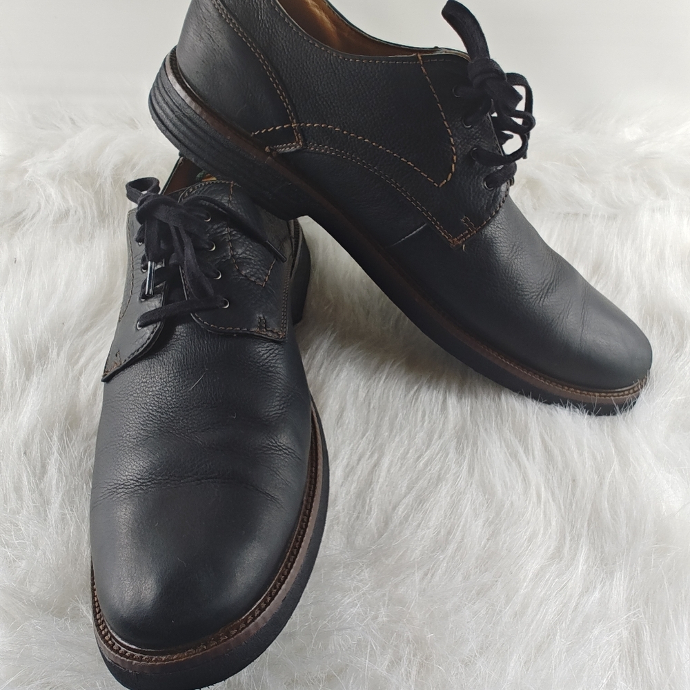 Dockers Black Leather Men’s Dress Shoes Lace Up Oxford Size 12M - Picture 2 of 15